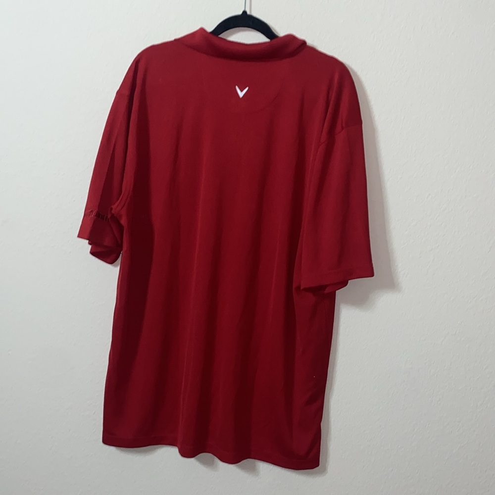 🎱Brand new Callaway Men's Chili Pepper Red Polo Shirt quick Dry! - Picture 6 of 12